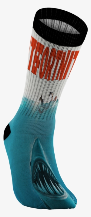 Fortnite Chomp Sr X Jaws Socks - Sock #312415