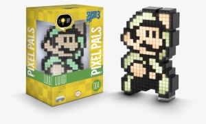 Pdp Pixel Pals Nintendo Super Mario 3 Luigi Collectible - Mario Pixel Pal #313083