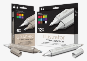 Image Of Illustrator Marker 12 And 24 Pen Sets - Spectrum Noir Illustrator Markers, Essentials 10498910 #313365