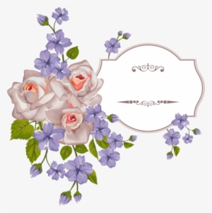 Beautiful Flower With Exquisite Card Vector - Clipart Flower Corner Watercolor #313807