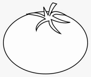 Small - Clip Art Tomato Black And White #314048