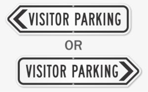 Visitor Parking Arrow Sign - Parking Sign #314247