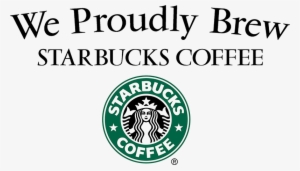 They Also Serve Light Sandwiches And Pizza On Thursdays - Starbucks We Proudly Brew Logo #314799