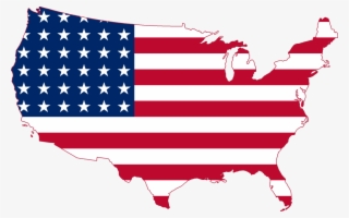 Flag Map Of United States #314851