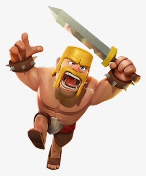 Barbaros Clash Royale Png - Clash Of Clans Barbarian Png #315269