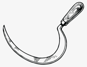Free Clipart Of A Sickle - Sickle Clipart Black And White #315628