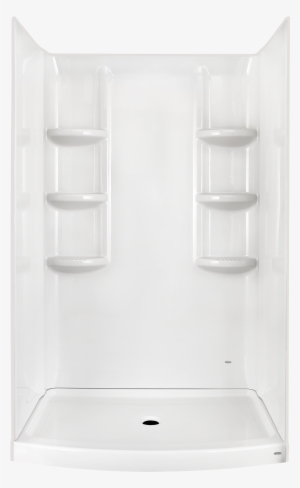 Ovation Curved 48 Inch 3 Piece Shower Wall - 3 Piece Shower Kit #315802