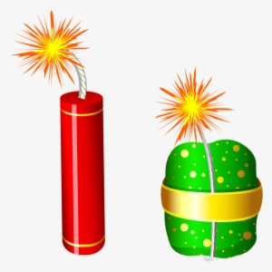 Cracker Clipart Red Firework - Crackers Clipart Png #315848