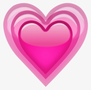 Pink Vibrating Hearts - Iphone Heart Emoji Png - Free Transparent PNG ...