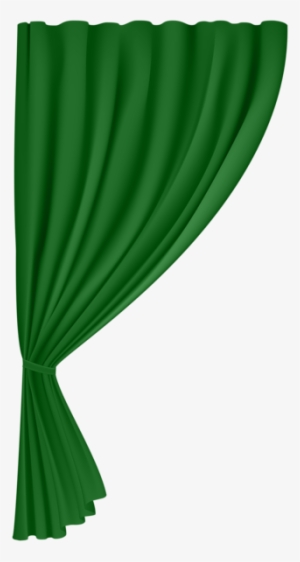 Curtain Green Png Clip Art Image - Clip Art #316222