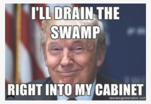 Donald Trump 2017 05 - Drain The Swamp Meme #316321