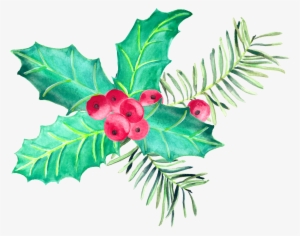 Watercolour, Cgi, Natal, Pen And Wash, Watercolor Painting, - Plants #317151