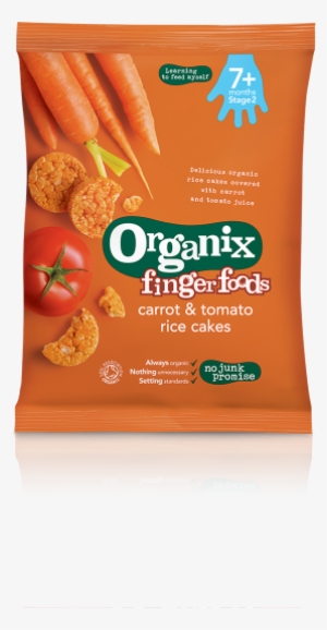 Carrot & Tomato Rice Cakes Packshot - Organix Apple Rice Cakes #317231