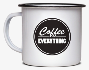 Coffee Over Everything Enamel Mug - Siskiyou County #317368