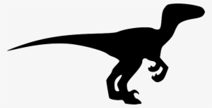 Dinosaur, Animal, Black, Extinct, Silhouette - Velociraptor Silhouette #317528