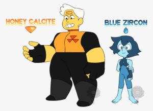 Blue Zircon And Honey Calcite By David Exe - Blue Zircon Steven Universe #317743