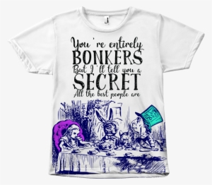 Alice In Wonderland Literary Tee Shirt - Alice In Wonderland Tea Party #318025