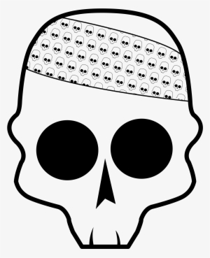This Free Icons Png Design Of Skull With Bandana #318177