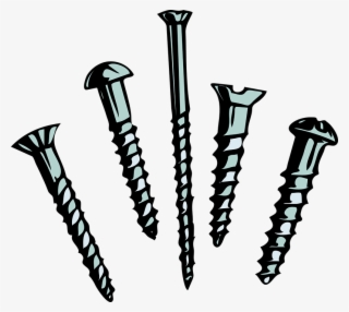Screws Clipart Iron Nail - Screws Clipart #318355