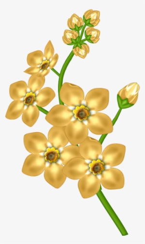 Yellow Flower Transparent Clipart - Yellow Flowers Transparent Background #319017