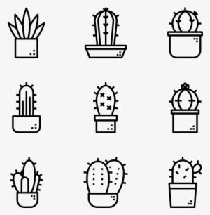 Cactus - Cactus Png Black #319205