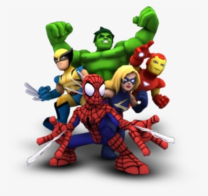 Lets Group For A Selfie - Super Hero Squad Png #319572