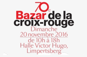 Bazar De La Croix Rouge, Ce Dimanche 20 Novembre En - Croix Rouge Luxembourg Png #3100802