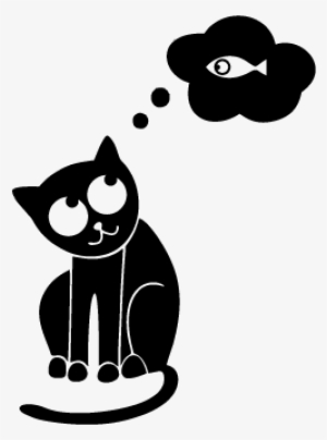 Cor Da Geladeira - Gato Pensando Peixe #3101307