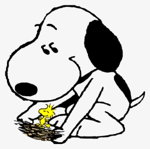 Snoopy Cuidando Do Ninho Junto Com O Woodstock - Illustration #3101460