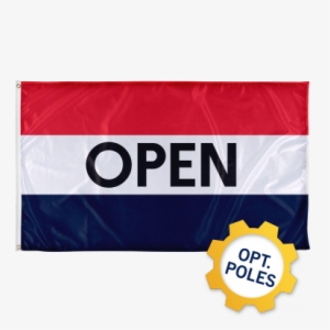 Open Flag W/ Optional Flagpole - Flag #3102433