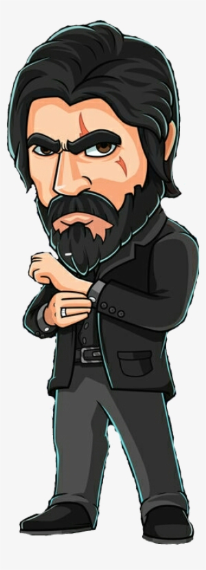 Fortnite Johnwick Costume Cartoon Stickers - Video Game #3102436