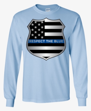 Respect The Blue Guys Long Sleeve T Shirt - Fog T-shirt Hoodies #3102459