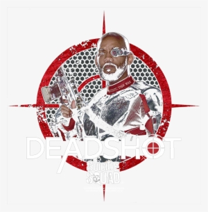 Suicide Squad Deadshot Target Men's Ringer T-shirt - Illustration #3102722