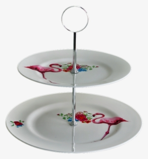 Lou Rota - Flamingo 2 Tier Cake Stand #3103222
