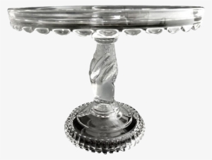 Lovely Victorian Hobbs Brockunier Glass Cake Stand - Glass Cake Stand #3103302