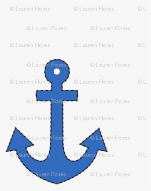Blue Anchor - Nautical Applique #3104610