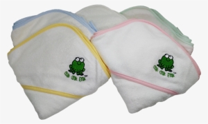 Crokcrokfrok Bamboo Hooded Towel - Happy Baby Skin Bamboo Hooded Baby Towel With Bear #3104669