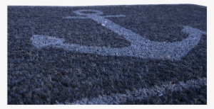 Blue Anchor Doormat - Batela Nautical Navy Anchor Doormat #3104780