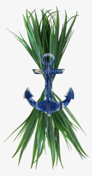 Large Navy Anchor With Sea Grass - Sea #3105083