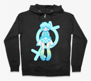 Mercury Zip Hoodie - Halloween Gives Me The Real Big Frighten Hoodie: Funny #3106074