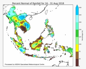 Percentage Of Normal Rainfall For 16 31 August - Indonesia #3106421