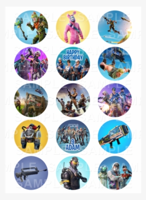 Fortnite Cupcake Toppers Printable Free #3106776