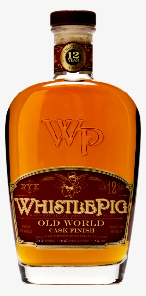 12yr Btl Shot Transparent [image] - One World Whistlepig Old World 12 Year Rye Whiskey #3107476