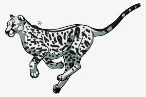 Clip Arts Related To - Cheetah Cartoon Black And White #3107820