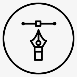 Calligraphy Pen Tip Pointing To Connector Vector - Icon #3108075