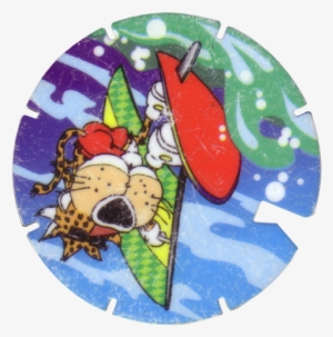 Tazos > Series 1 > 061 100 Chester Cheetah 71 Windsurfing - Chester Cheetah #3108235