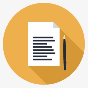 Paper And Pen Icon - Kağıt Kalem Icon Png #3108238