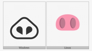 Pig Nose On Various Operating Systems - Circle #3108289