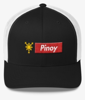 Stars And Sun Pinoy Trucker Cap - Turntable Hat - Black/ White #3109206