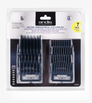 Master Premium Metal Clip Comb Set - Andis Premium Metal Guards #3109346